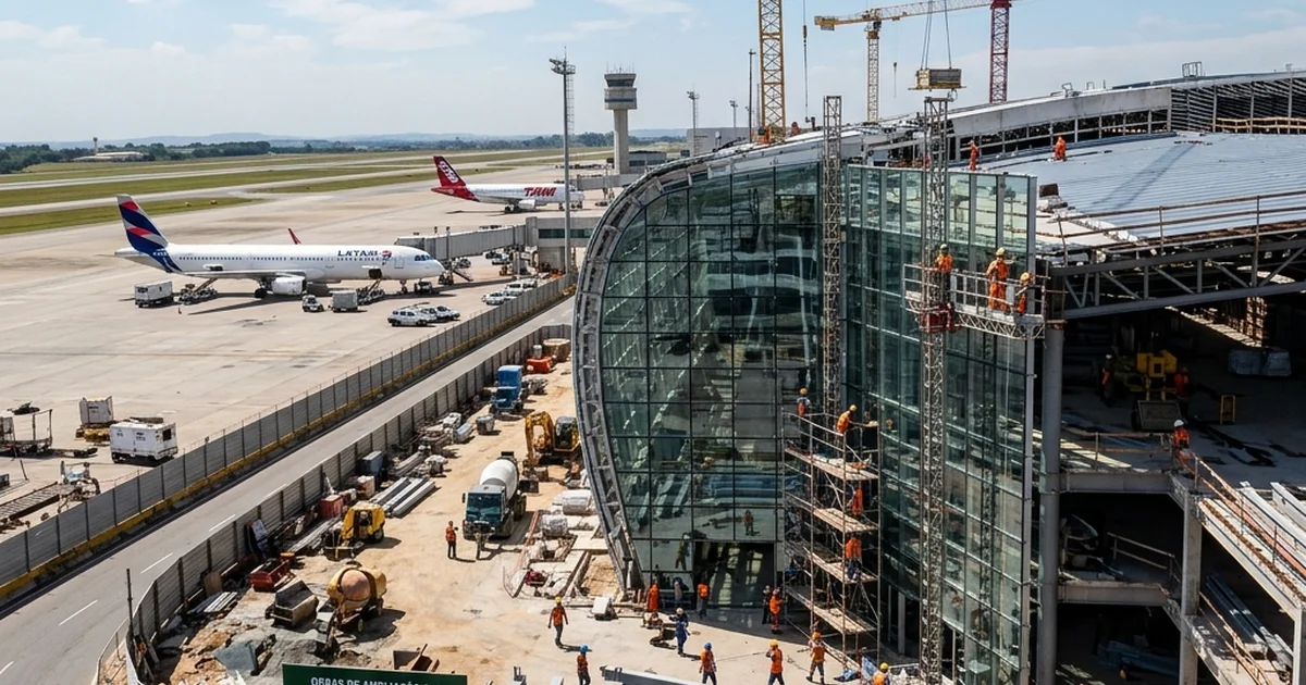Obras de ampliação do Aeroporto de Campo Grande avançam para receber Copa do Mundo