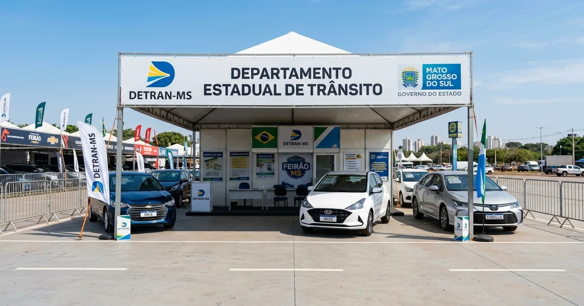 Apoio ao Motorista: Detran-MS Participa de Feirão de Veículos com Estande e Serviços Digitais