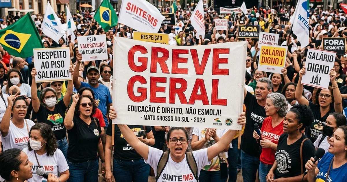 Impasse na Educação: Professores Municipais de Campo Grande Rejeitam Parcelamento de Reajuste e Mantêm Alerta de Greve