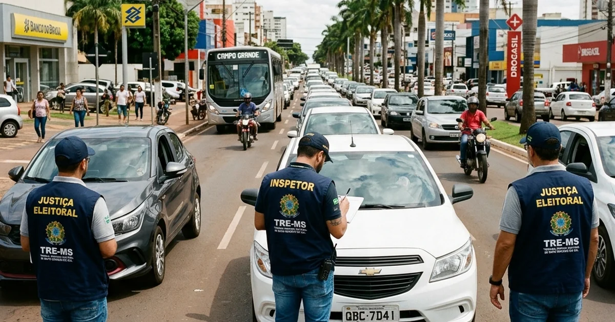 Vigilância no Asfalto: TRE-MS alerta sobre regras de adesivagem e publicidade antecipada