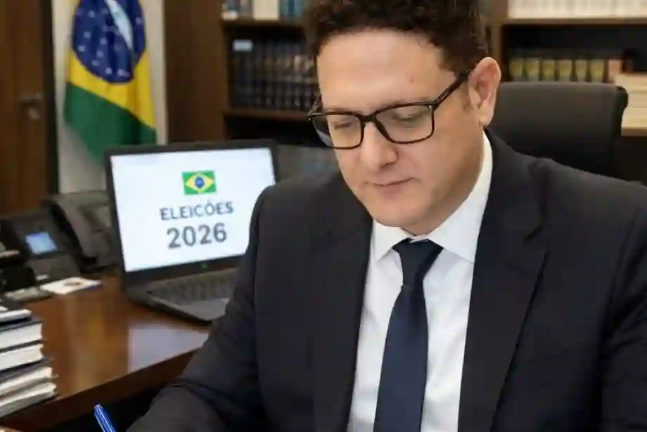 Juiz eleitoral Olivar Augusto Coneglian durante cúpula do TRE-MS sobre fake news e IA