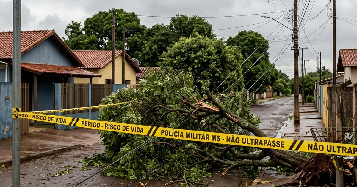 Clima Severo: Governo homologa situação de emergência em Ivinhema após tempestade