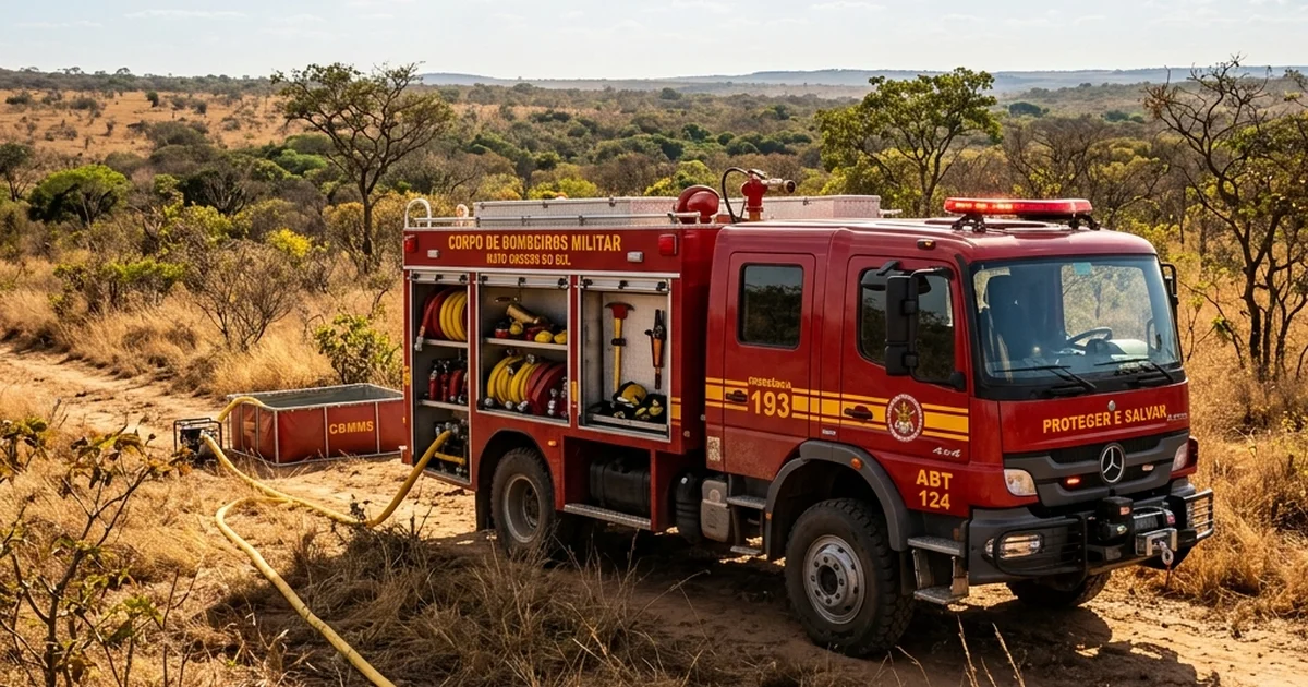Estiagem Pantaneira: Bombeiros de MS iniciam plano de prevenção a incêndios florestais