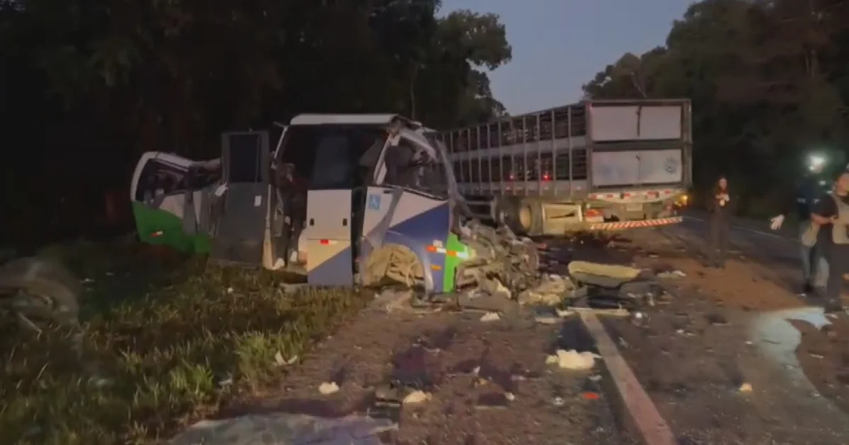 Colisão Frontal Entre Micro-ônibus da Saúde de Imbituva e Carreta Deixa 23 Mortos e 5 Feridos na BR-373 no Paraná