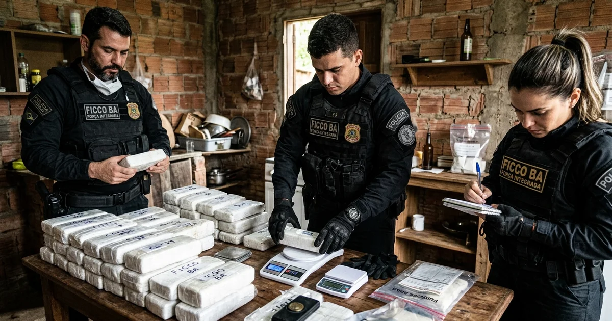 Cerco ao Tráfico: FICCO-BA Apreende 120 kg de Cocaína Pura na Região de Salvador
