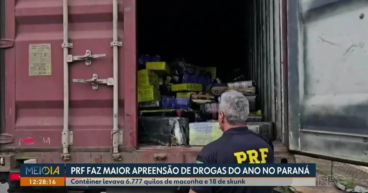 Apreensão Recorde: PRF Apreende 6,7 Toneladas de Maconha em Contêiner na BR-163 no Paraná