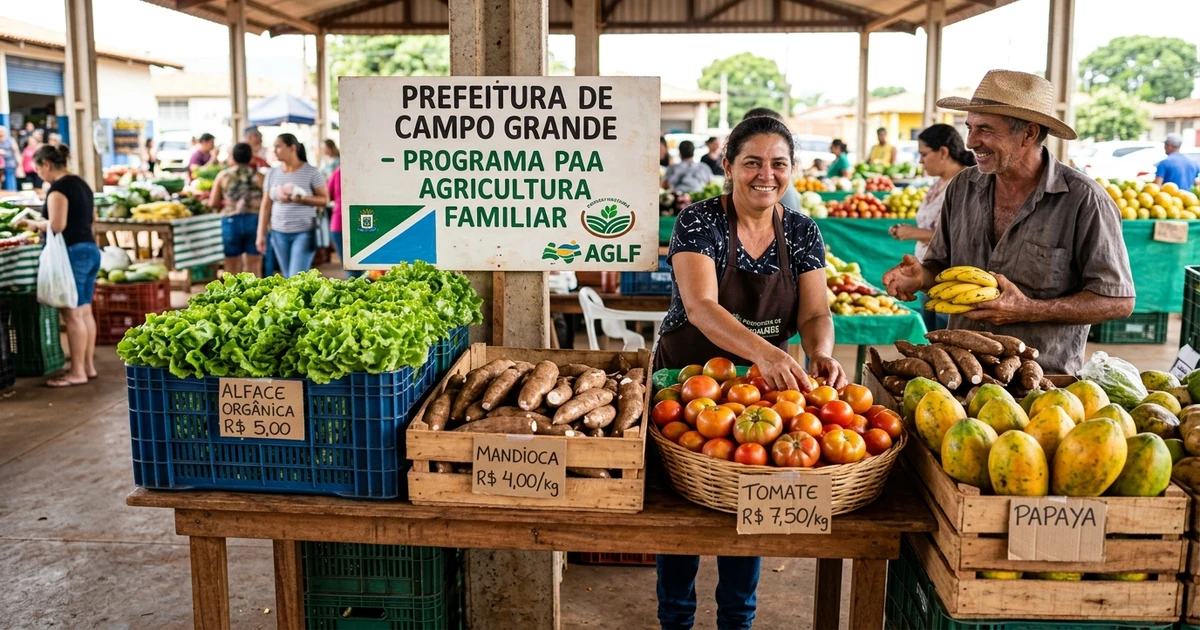 Prefeitura de Campo Grande Abre Chamada Pública do PAA para Fortalecer a Agricultura Familiar e Combater Insegurança Alimentar