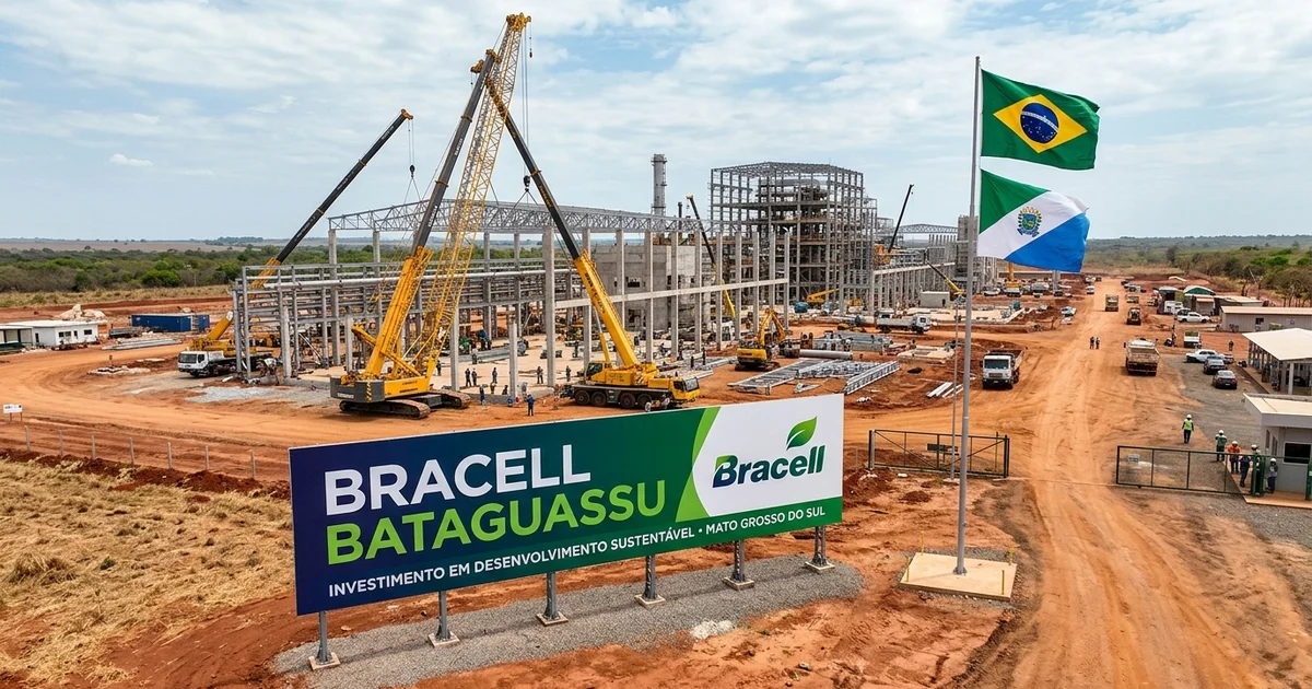 Imasul concede licença prévia para fábrica de celulose de US$ 4 bilhões da Bracell em Bataguassu