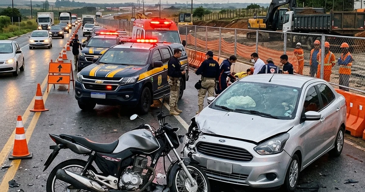 Tragédia Familiar na BR-101: Mãe e Filha Morrem em Colisão Frontal com Carro em Santa Rita