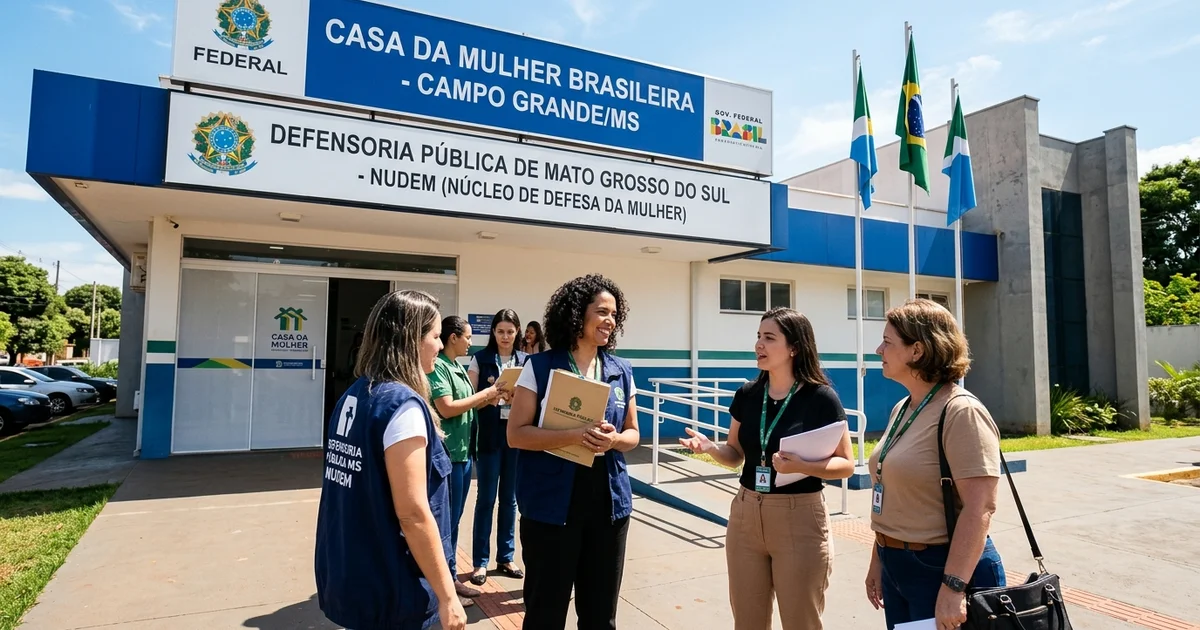 Defensoria Pública de MS amplia equipe do Nudem e atendimento na Casa da Mulher Brasileira