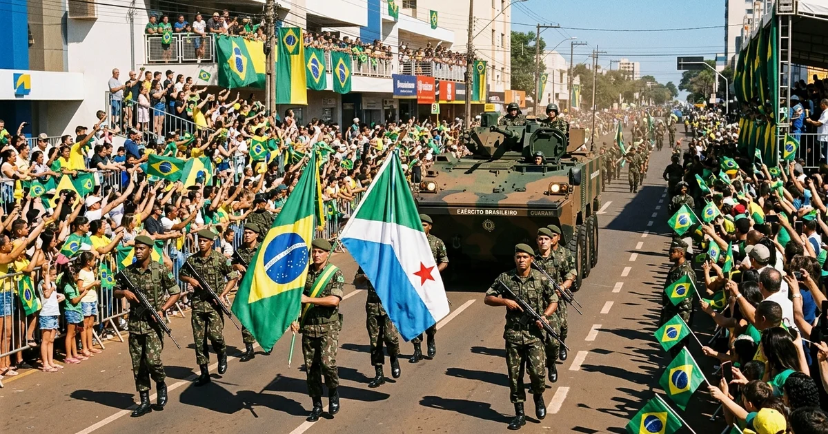 Desfile de 7 de Setembro Reúne Mais de 35 Mil Pessoas na Rua 14 de Julho em Campo Grande