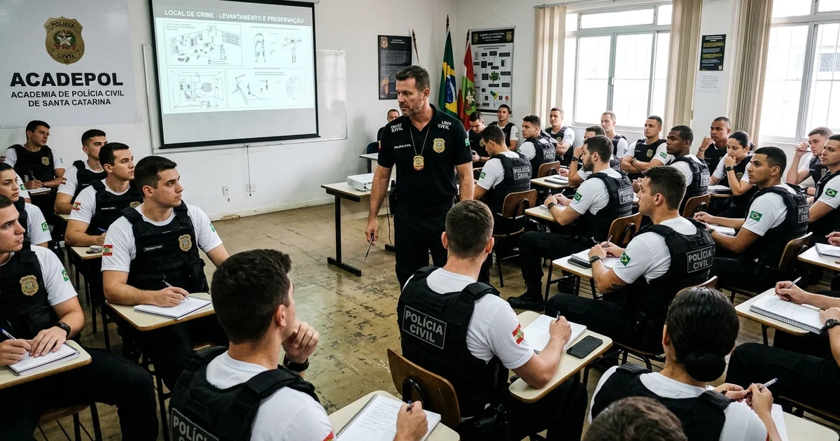 Academia de Polícia: Iniciada a Formação de Novos Investigadores na Acadepol de SC