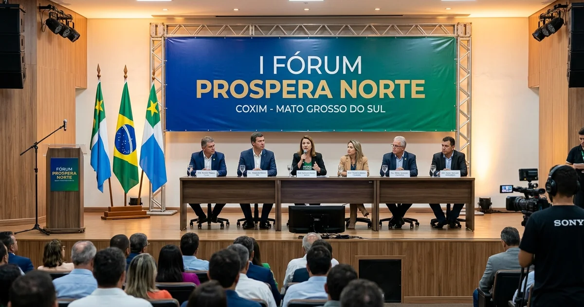 I Fórum Prospera Norte em Coxim reúne prefeitos para debater desenvolvimento e reforma tributária