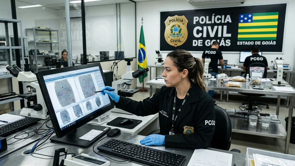 Laboratório de Inteligência Policial da Polícia Civil de Goiás em Goiânia — Foto: Divulgação