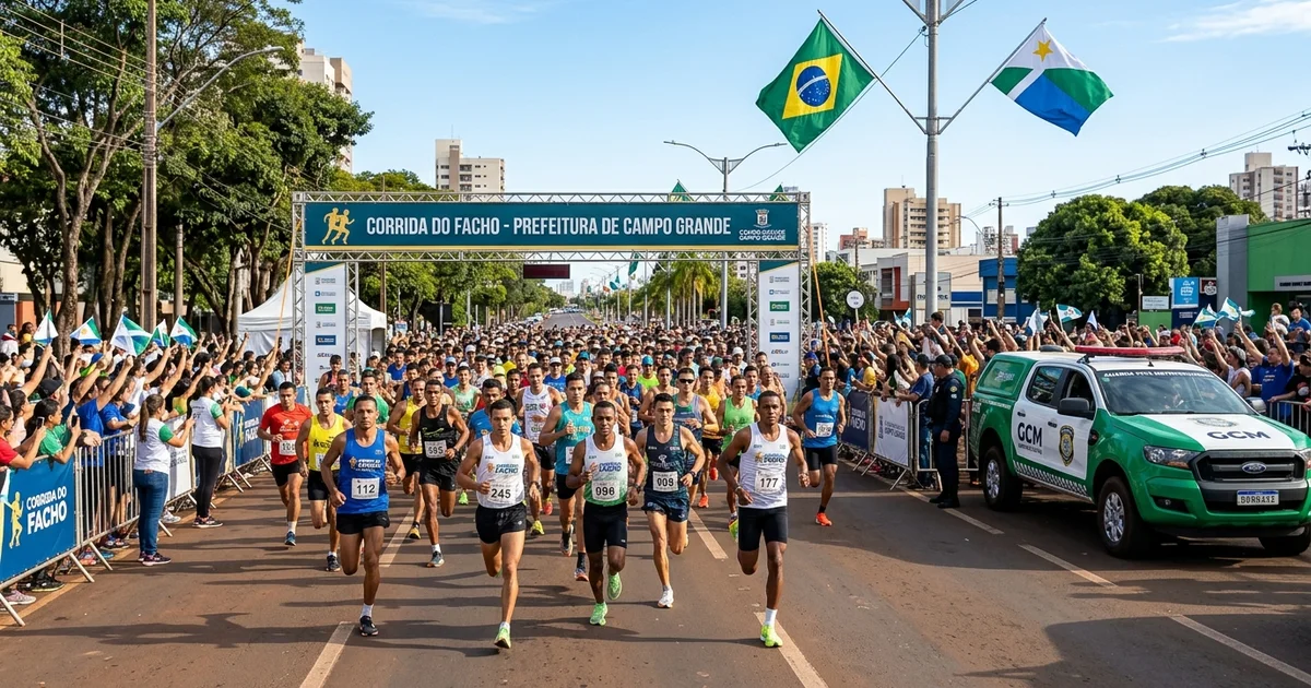 Prefeitura de Campo Grande abre inscrições oficiais para a tradicional Corrida do Facho 2026