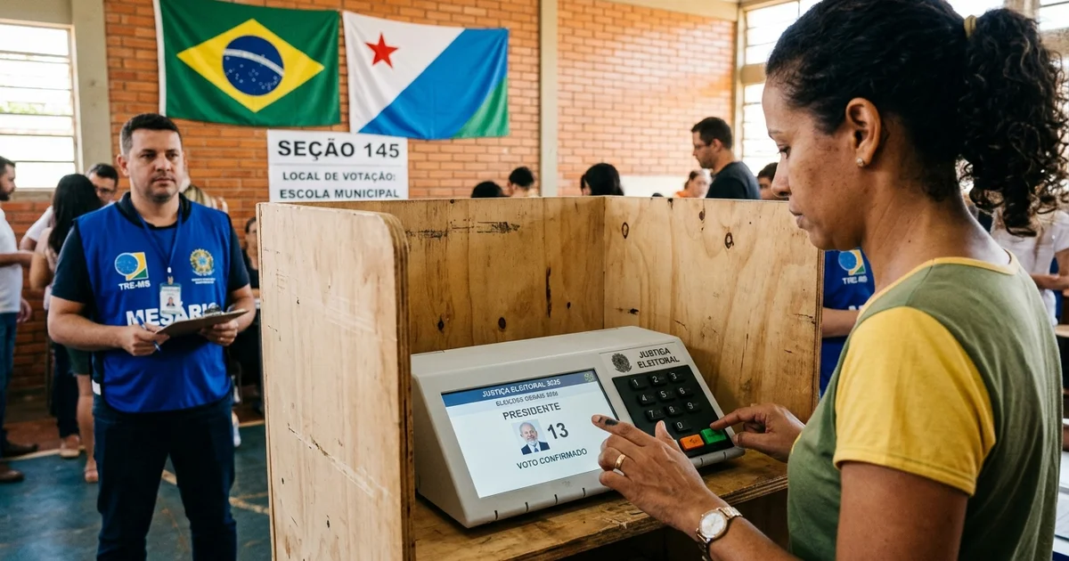 Dia de Urna em MS: 2,03 Milhões de Eleitores Votam com Passe Livre Coletivo e TRE-MS Executa Teste de Integridade ao Vivo