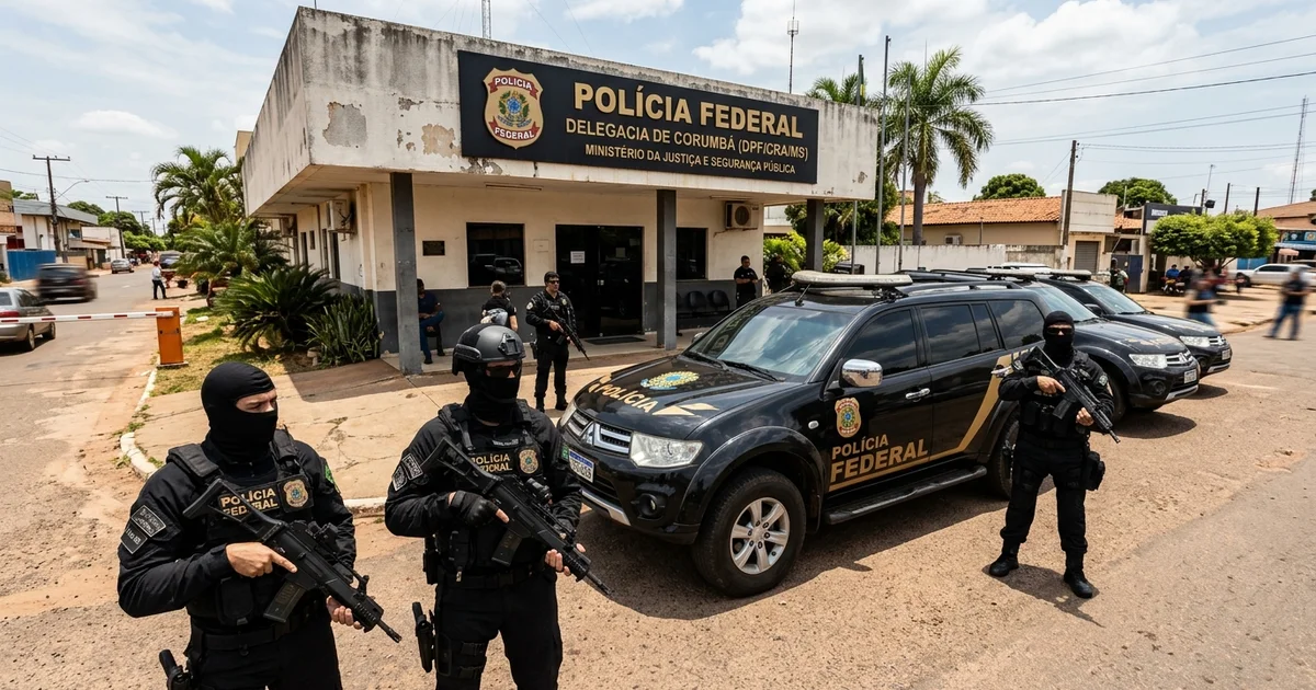 Polícia Federal deflagra Operação Fractus contra rota internacional de cocaína em Corumbá
