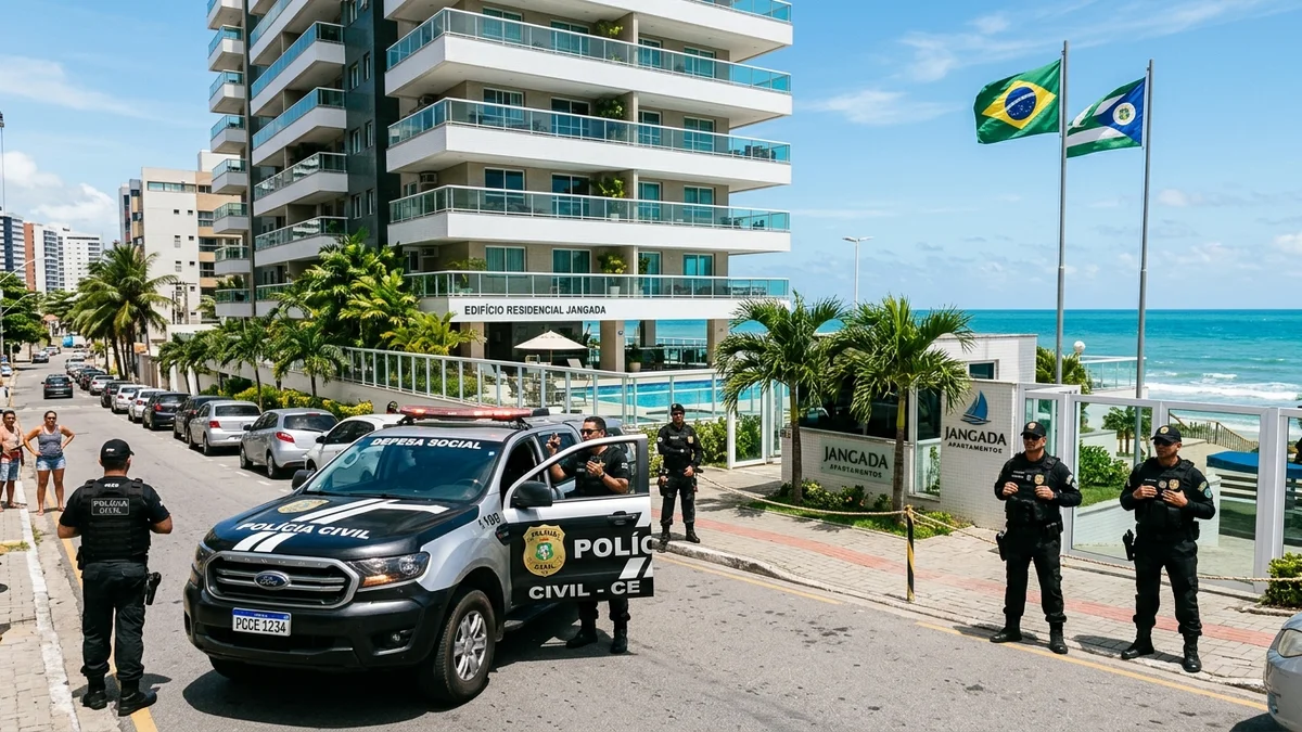 Ação tática da Polícia Civil do Ceará e viatura da PCCE em Fortaleza — Foto: Divulgação