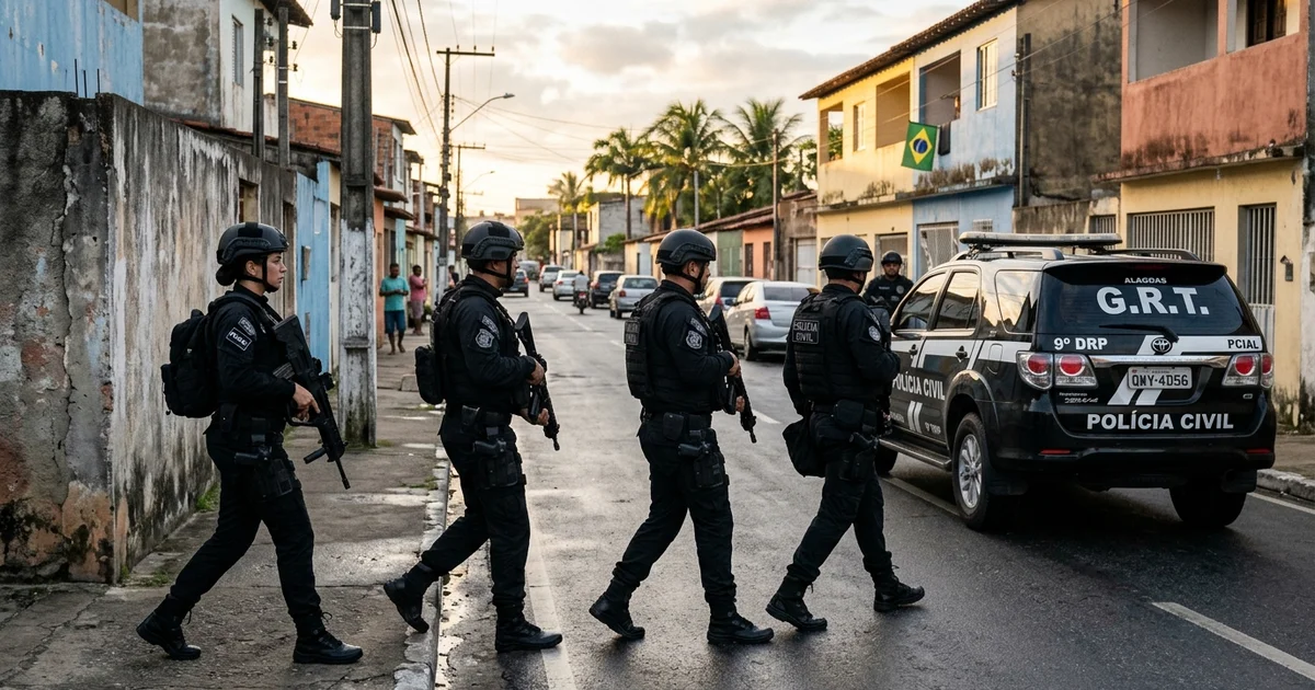 Operação da Polícia Civil em Maceió cumpre mandados de prisão contra suspeitos de homicídios e tráfico
