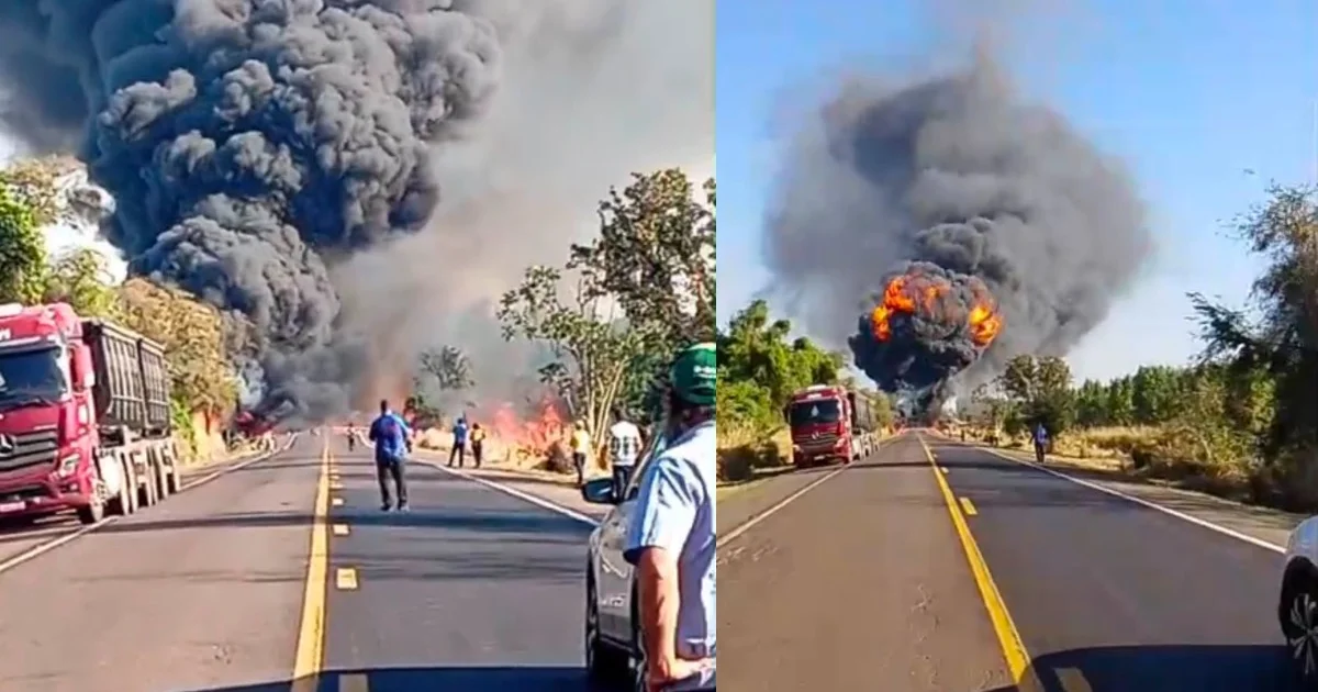 Perícia e Câmera de Bordo Revelam Dinâmica de Acidente com Explosão de Carreta-Tanque e 5 Mortes na BR-163 em MS
