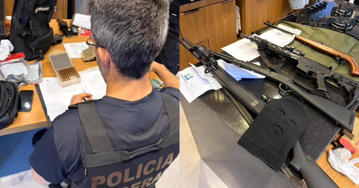 PF apreende armas e munições em operação contra fraude em registro de CAC