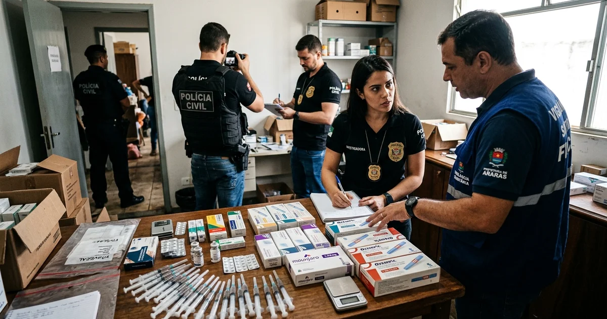 Saúde em Risco: Polícia Civil de Araras Desarticula Venda Clandestina de Canetas Emagrecedoras em SP