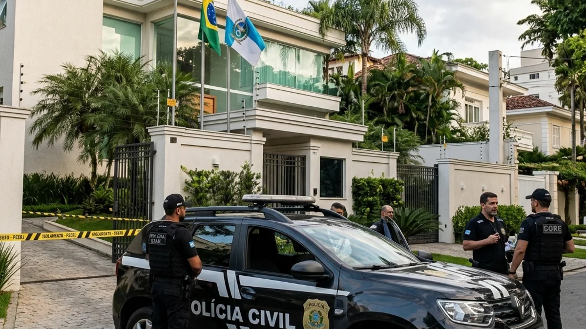 Polícia do RJ Prende Cinco Suspeitos de Roubo de Imóveis de Luxo em Todo o País