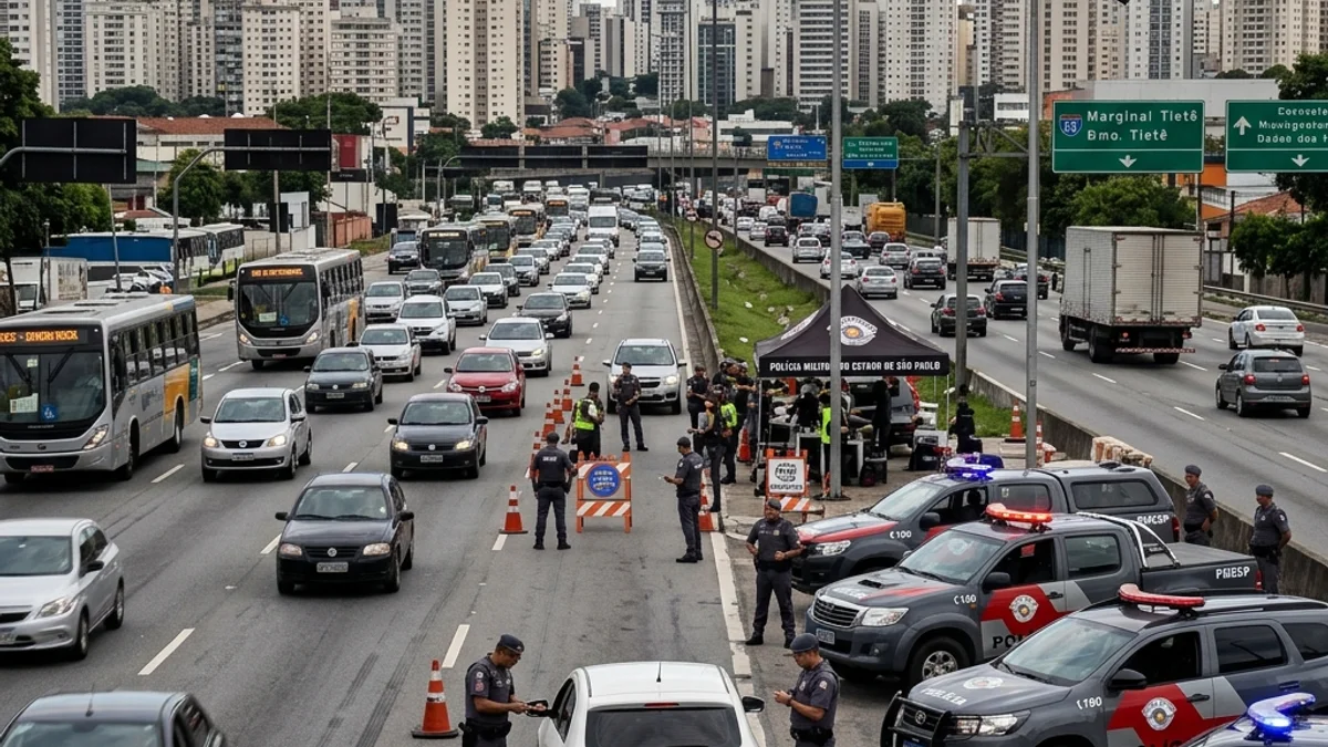 Polícia Militar Intensifica Segurança nas Marginais Tietê e Pinheiros com Operação Especial