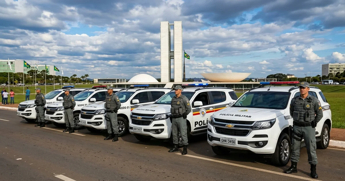 Polícia Militar reforça segurança no DF com mais de 600 policiais e 180 viaturas nas ruas