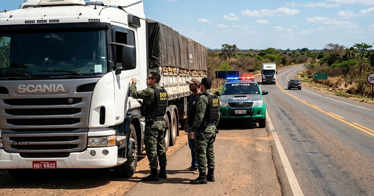 Terror em Anastácio: Vigia é Amarrado e Caminhões de Prefeitura São Recuperados pelo DOF na BR-262
