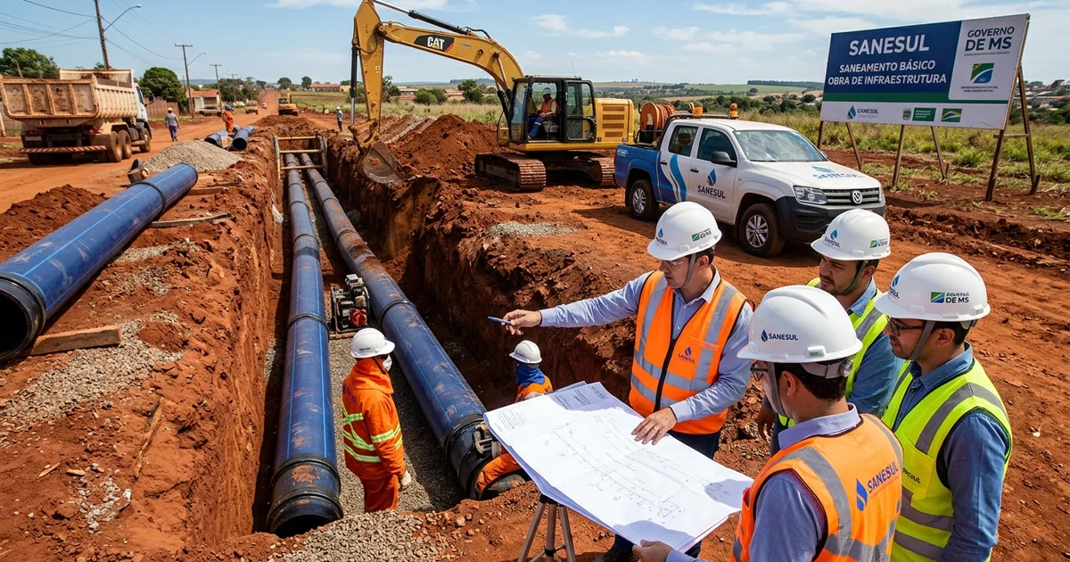 Sanesul e Governo de MS Anunciam Investimento de R$ 180 Milhões em Obras de Saneamento Básico para 12 Municípios