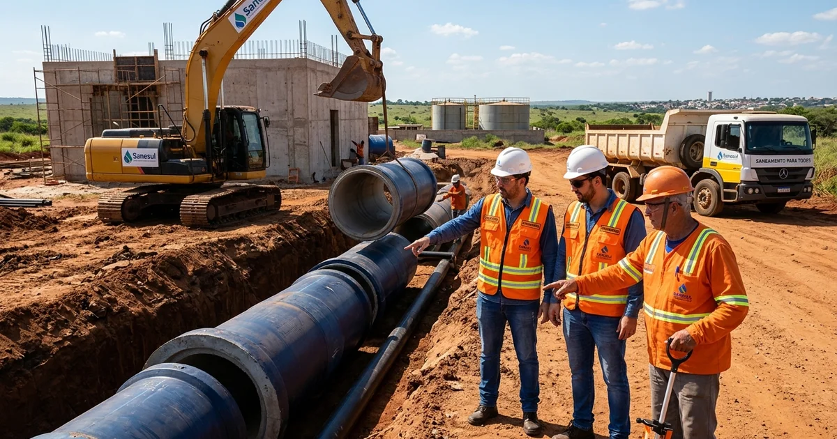 Sanesul investe R$ 60 milhões em obras de universalização de esgoto em Três Lagoas e Ponta Porã