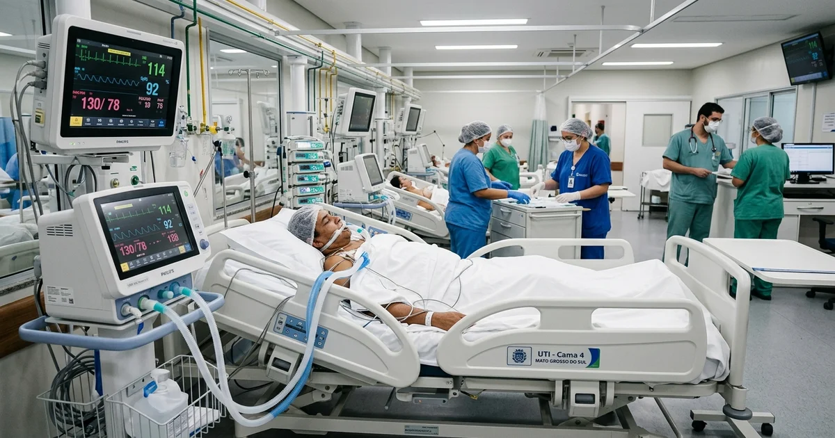 Nova ala de Unidade de Terapia Intensiva (UTI) totalmente equipada com monitores de última geração é entregue pela Secretaria de Estado de Saúde em Mato Grosso do Sul.
