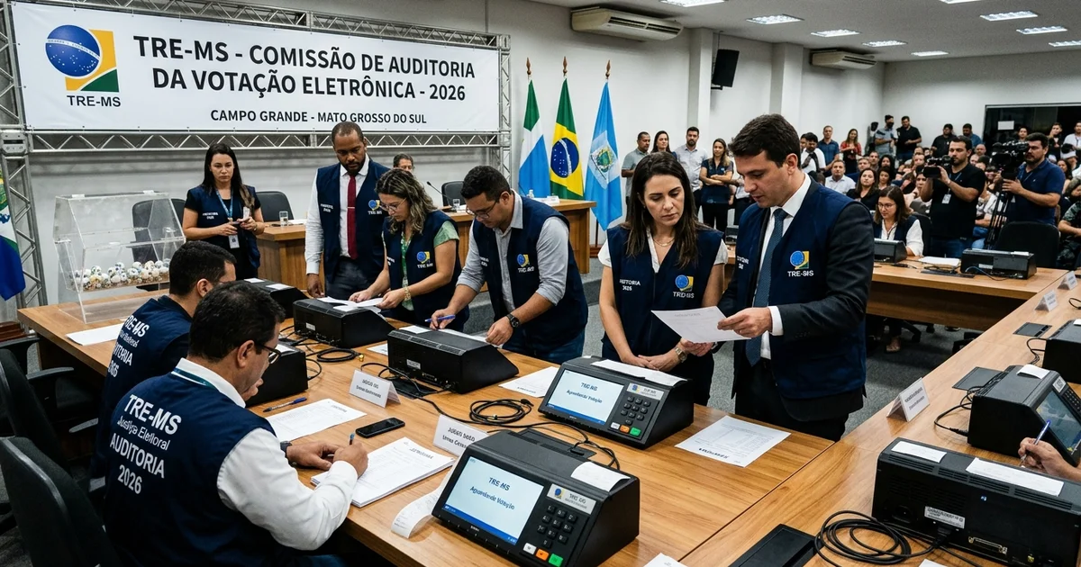 Véspera da Eleição em MS: TRE-MS Realiza Sorteio Público e Auditoria de 23 Urnas Eletrônicas para Testes de Integridade e Autenticidade