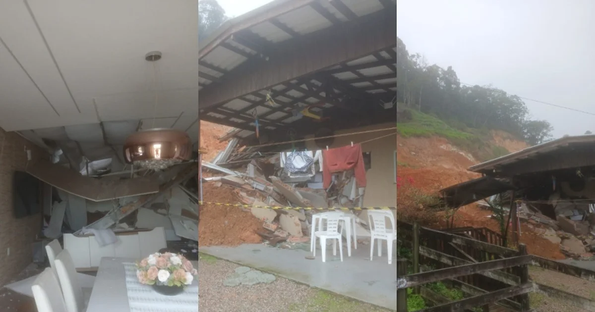 Criança de 10 Anos Segue na UTI Após Deslizamento de Terra que Atingiu Residência em Santo Amaro da Imperatriz