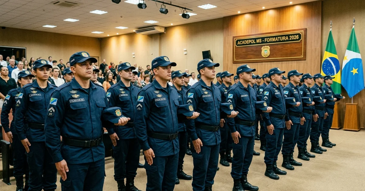 Governo do Estado forma 447 novos policiais civis para reforçar a segurança pública de MS
