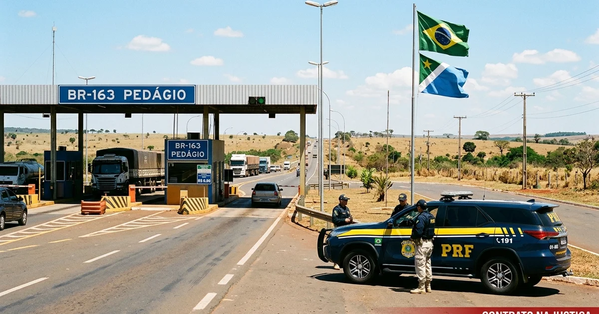 Justiça analisa ação para anular pedágio e contrato da BR-163 em MS