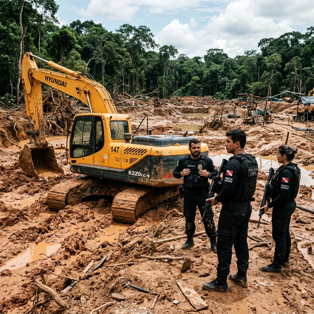 Garimpo e Crimes: Operação da Polícia Civil Combate Garimpo Ilegal e Crimes Ambientais no Pará