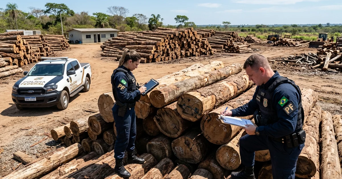 Laudo pericial da PF confirma ausência de cocaína em 260 toneladas de madeira em Corumbá