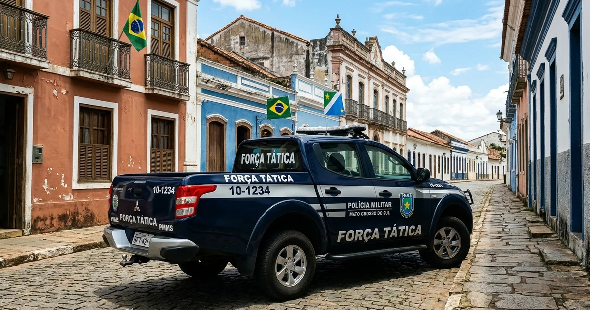 Força Tática da PMMS intercepta microtráfico e prende homem com pasta base em Corumbá