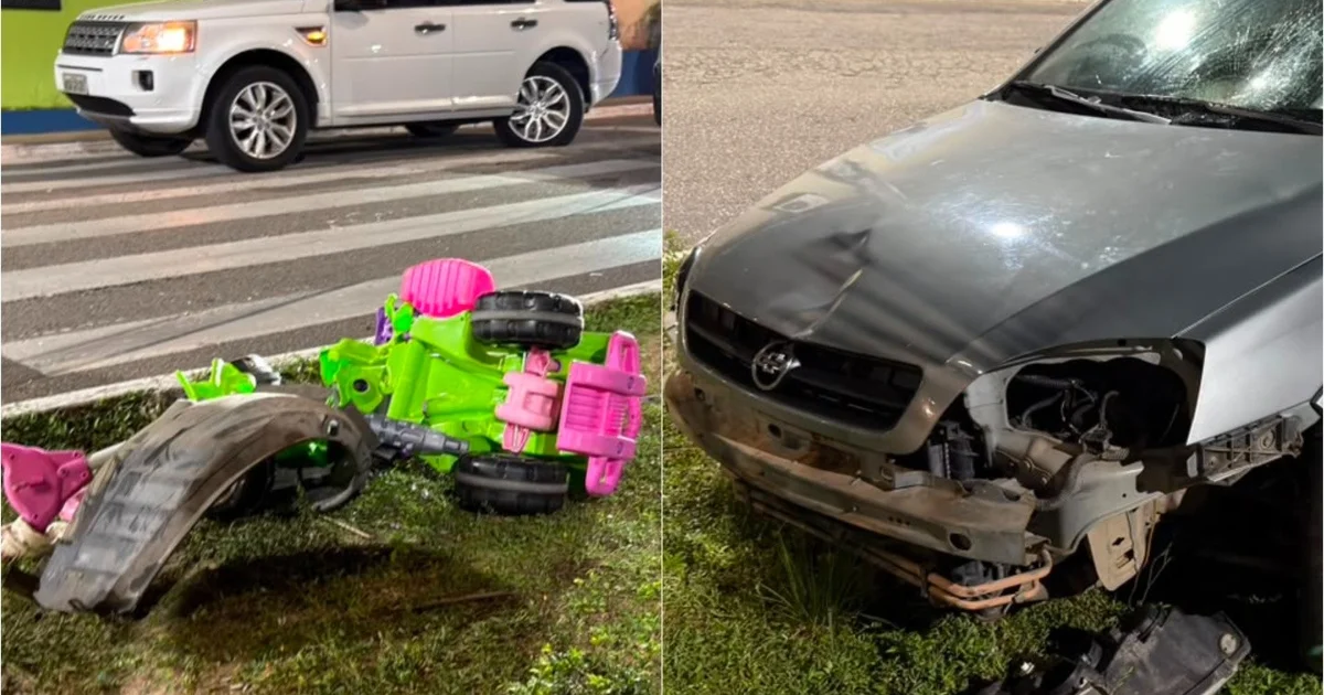 Carro Atinge Babá e Criança em Faixa de Pedestres na Grande Natal; Motorista Idoso Estava com CNH Vencida