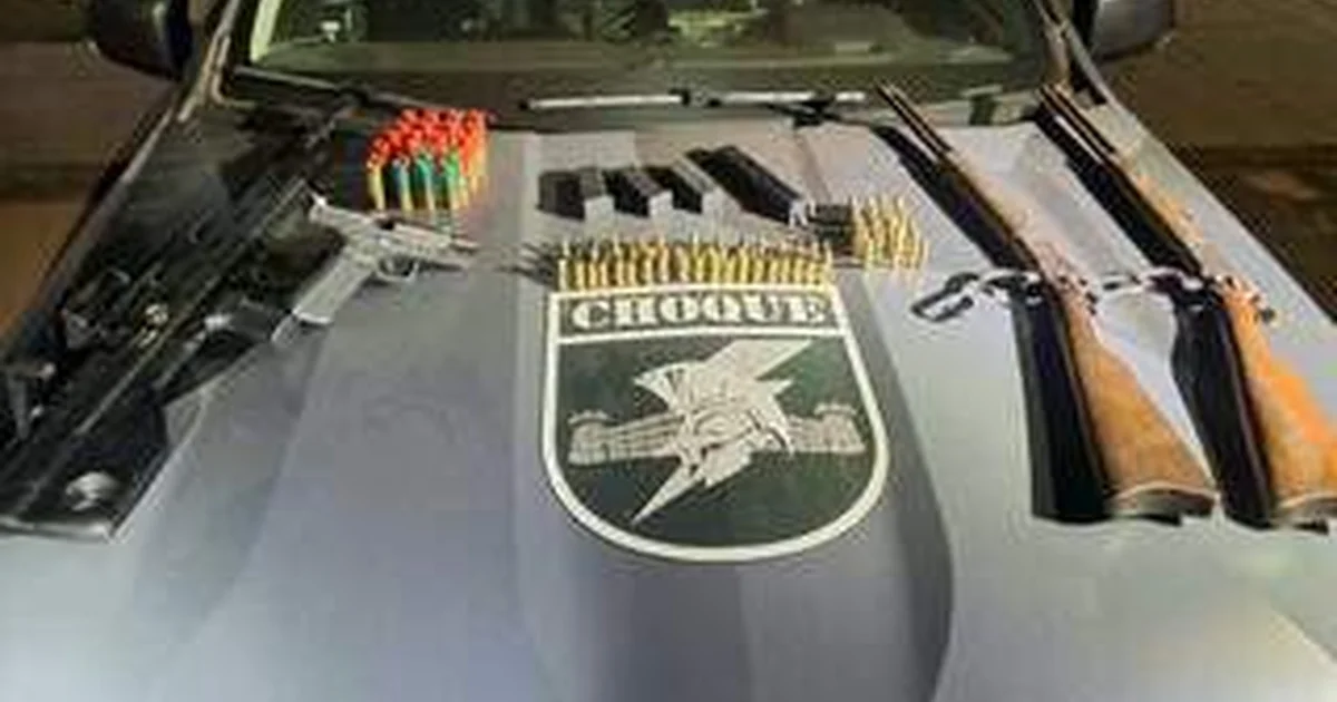 Preso com Arsenal de R$ 30 Mil na Fronteira de MS Alega que Armas Foram Abandonadas por Caçadores