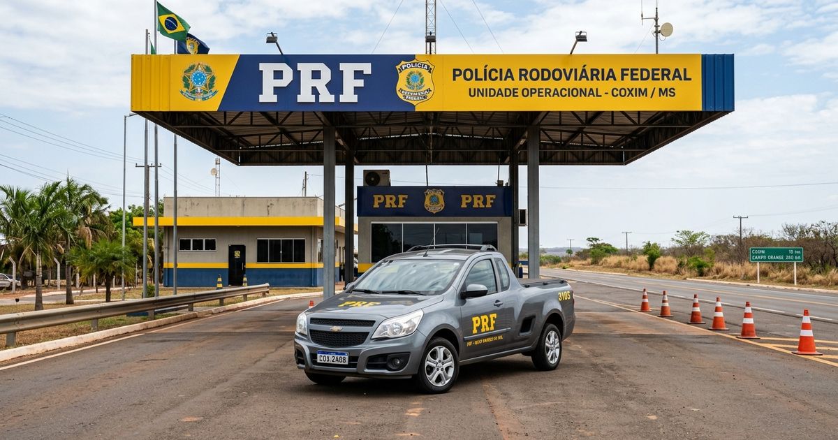 Polícia Rodoviária Federal Apreende 59 kg de Skunk em Compartimento Secreto de Picape em Coxim