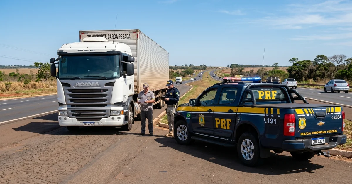 Operação da Polícia Rodoviária Federal apreende grande carga de defensivos contrabandeados na BR-163