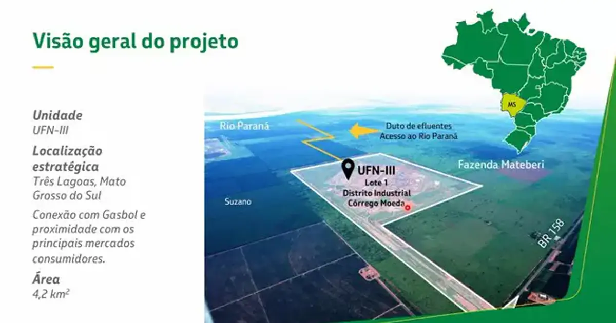 Petrobras confirma retomada da UFN-III em Três Lagoas com investimento de R$ 3,5 bilhões