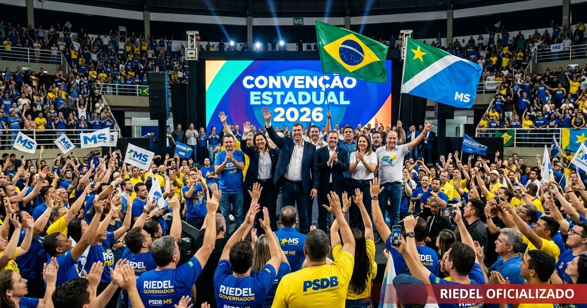 Riedel oficializa candidatura à reeleição em convenção em Campo Grande